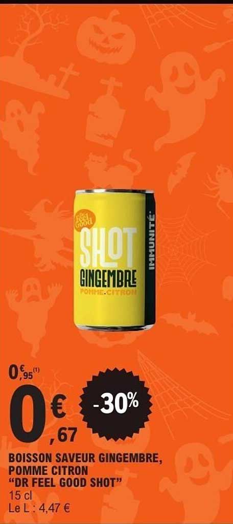 BOISSON SAVEUR GINGEMBRE, POMME CITRON "DR FEEL GOOD SHOT"