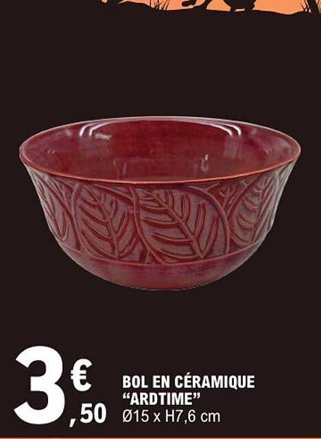 BOL EN CÉRAMIQUE “ARDTIME”