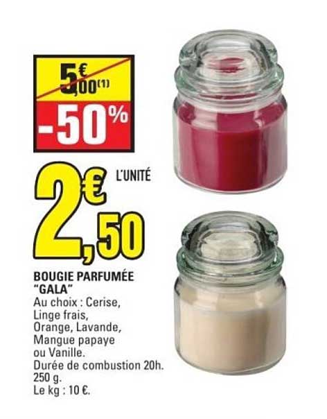 BOUGIE PARFUMÉE "GALA"