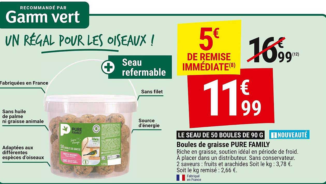 Boules de graisse PURE FAMILY