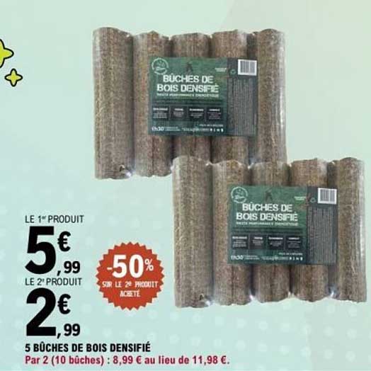 BÛCHES DE BOIS DENSIFIÉ