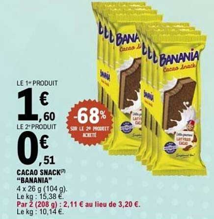 CACAO SNACK 'BANANIA'