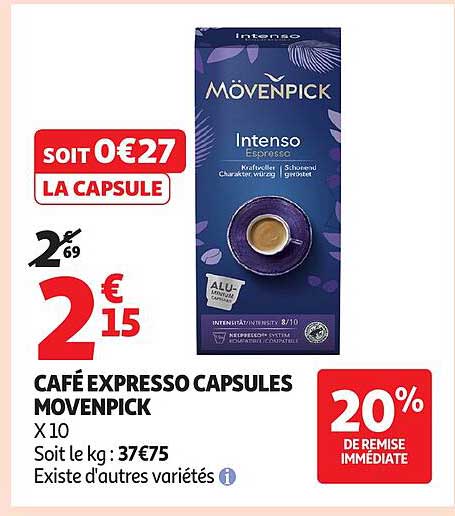 CAFÉ EXPRESSO CAPSULES MOVENPICK