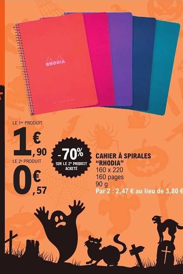 CAHIER À SPIRALES "RHODIA"