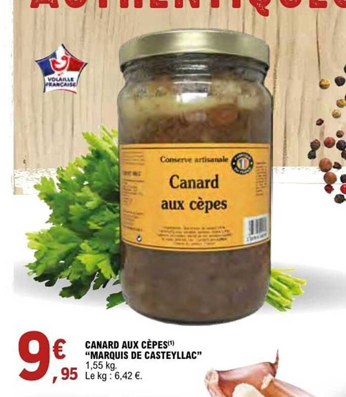 CANARD AUX CÈPES "MARQUIS DE CASTEYLLAC"