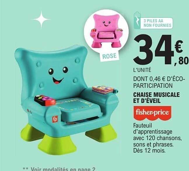 CHAISE MUSICALE ET D'ÉVEIL