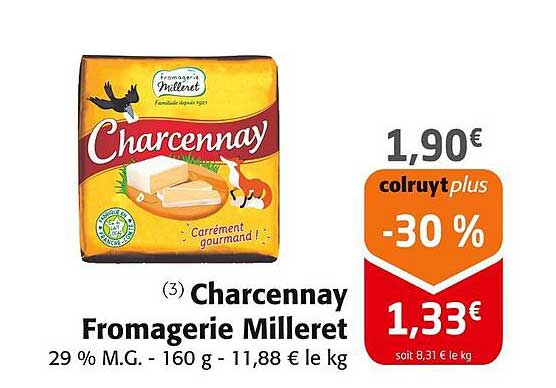 Charcennay Fromagerie Milleret