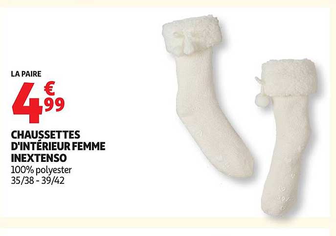 CHAUSSETTES D'INTÉRIEUR FEMME INEXTENSO