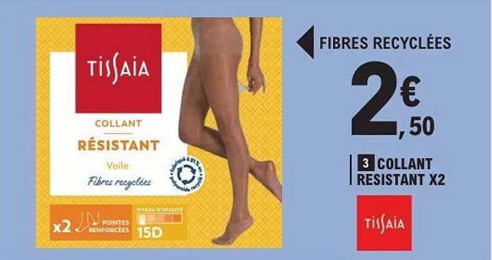 COLLANT RÉSISTANT Voile Fibres recyclées