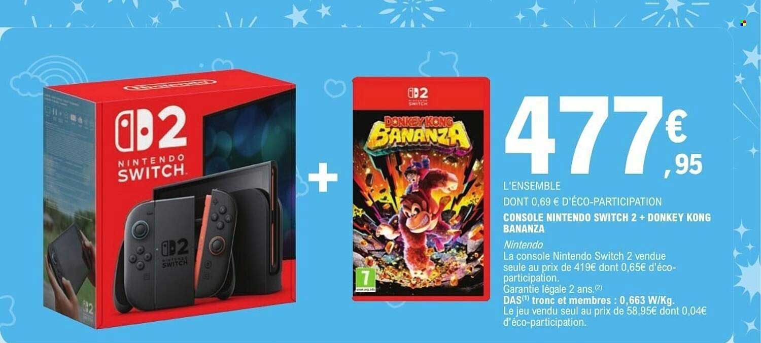 CONSOLE NINTENDO SWITCH 2 + DONKEY KONG BANANZA