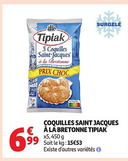 COQUILLES SAINT JACQUES À LA BRETONNE TIPIAK