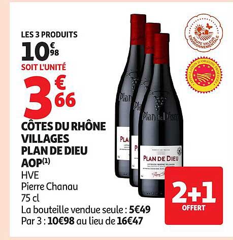 CÔTES DU RHÔNE VILLAGES PLAN DE DIEU AOP