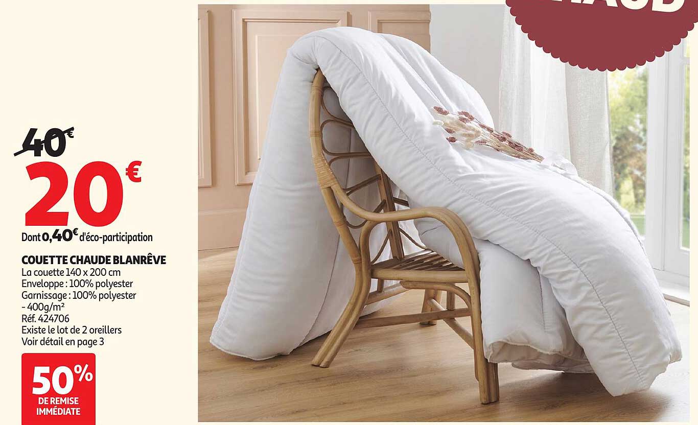 COUETTE CHAUDE BLANRÊVE