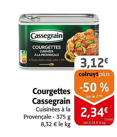 Courgettes Cassegrain Cuisinées à la Provençale - 375 g