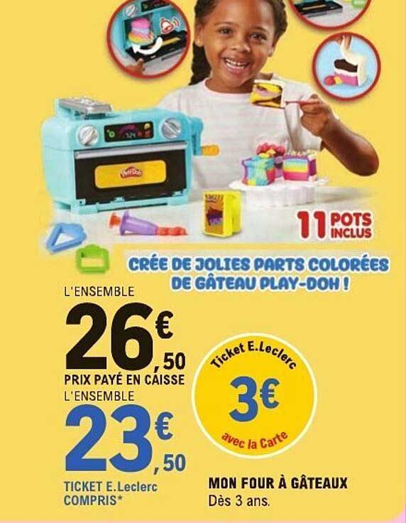 Crée de jolies parts colorées de gâteau Play-Doh !
