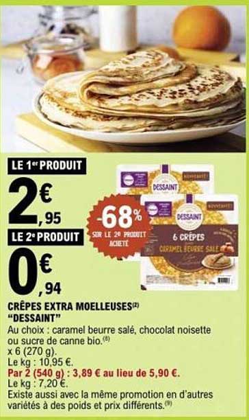 Crêpes Extra Moelleuses "Dessaint"