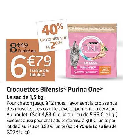 Croquettes Bifensis® Purina One®
