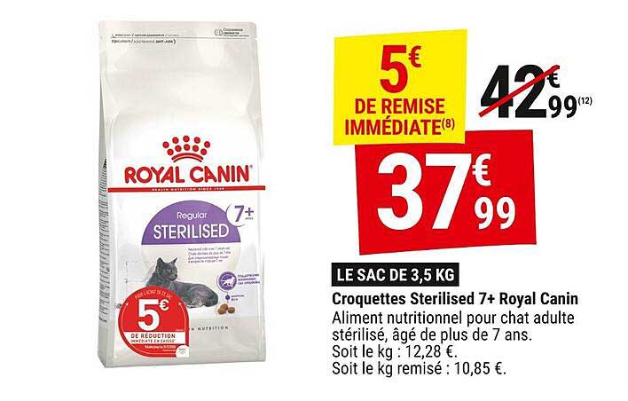 Croquettes Sterilised 7+ Royal Canin