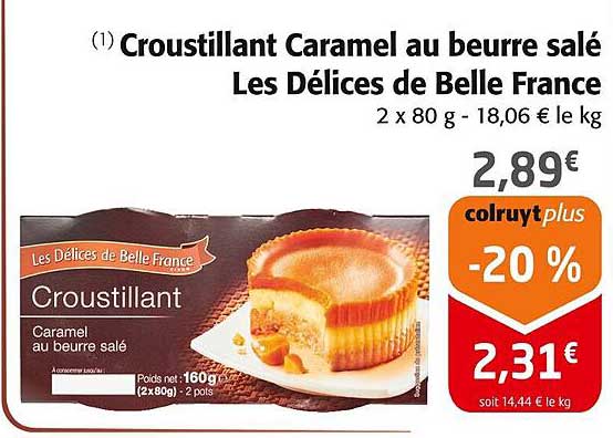 Croustillant Caramel au beurre salé Les Délices de Belle France