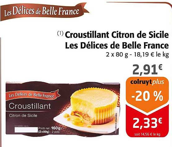 Croustillant Citron de Sicile