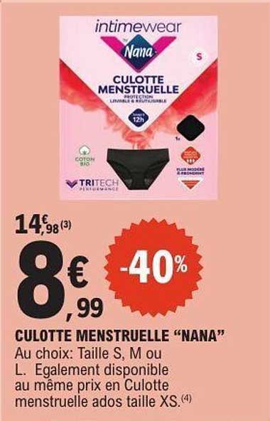CULOTTE MENSTRUELLE “NANA”