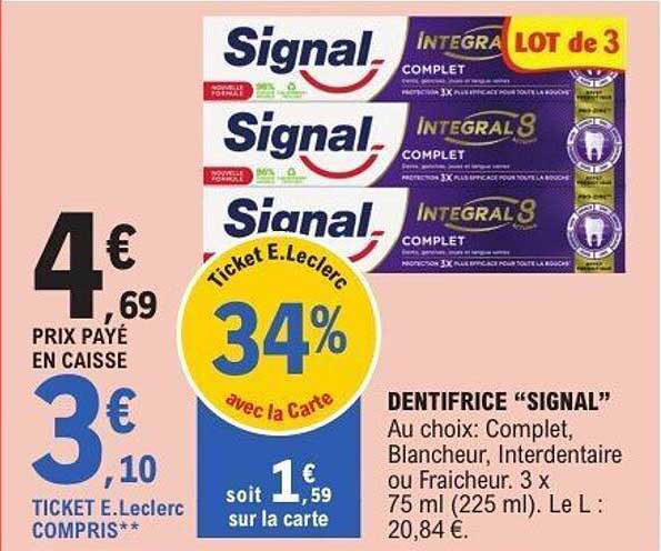 DENTIFRICE “SIGNAL”