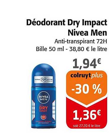 Déodorant Dry Impact Nivea Men