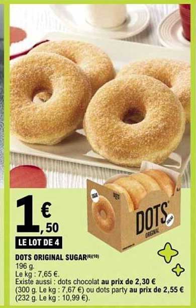 DOTS ORIGINAL SUGAR - LE LOT DE 4