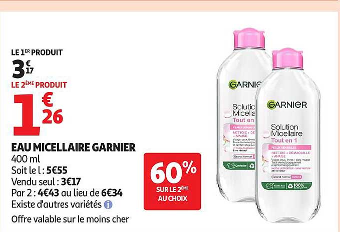 EAU MICELLAIRE GARNIER