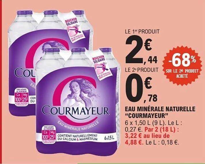 EAU MINÉRALE NATURELLE “COURMAYEUR”