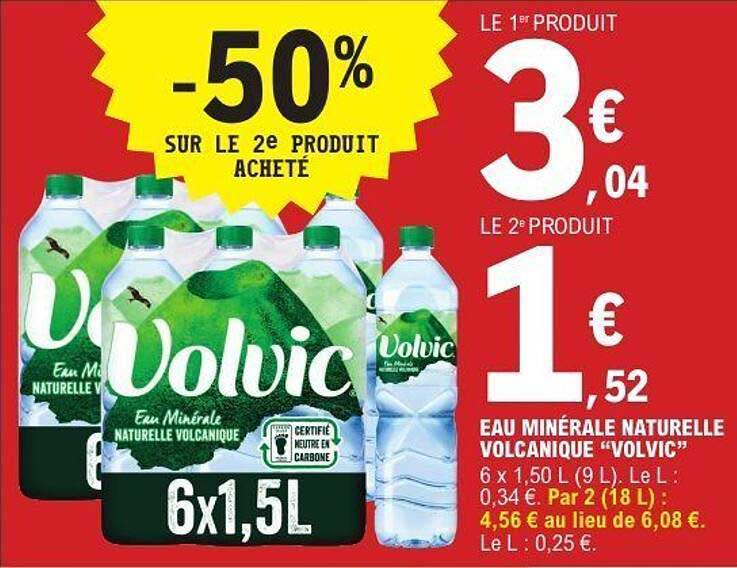 Eau Minérale Naturelle Volcanique "Volvic"