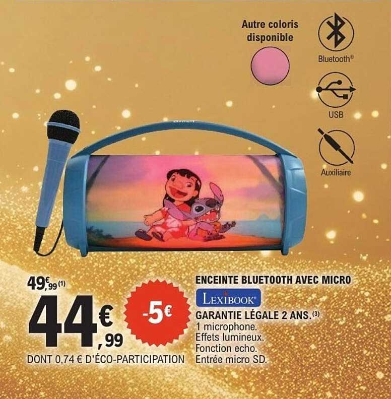 ENCEINTE BLUETOOTH AVEC MICRO