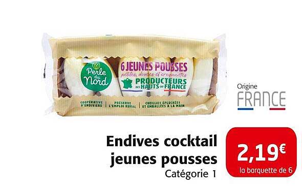 Endives cocktail jeunes pousses