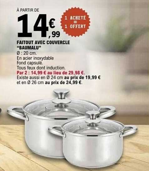 FAITOUT AVEC COUVERCLE "BAUMALU"