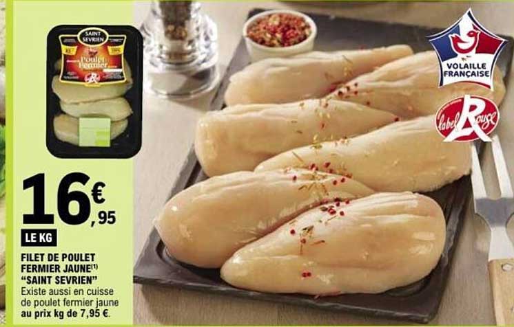 Filet de poulet fermier jaune "Saint Séverin"