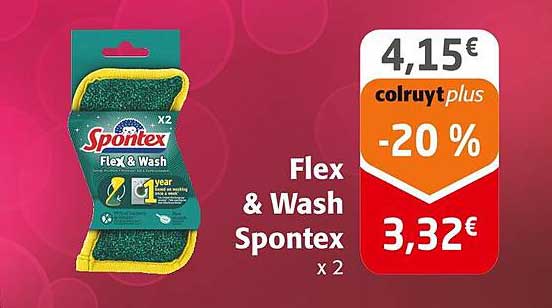 Flex & Wash Spontex x 2
