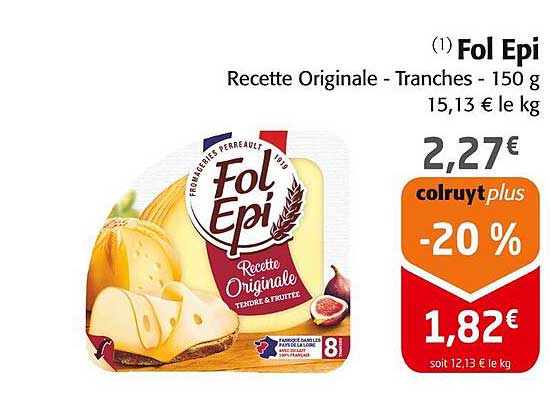 Fol Épi - Recette Originale - Tranches - 150 g