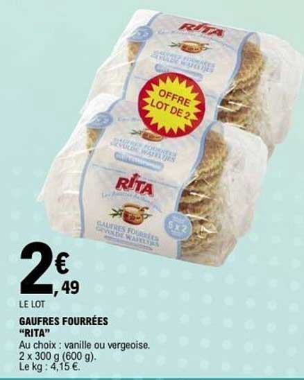 GAUFRES FOURRÉES “RITA”