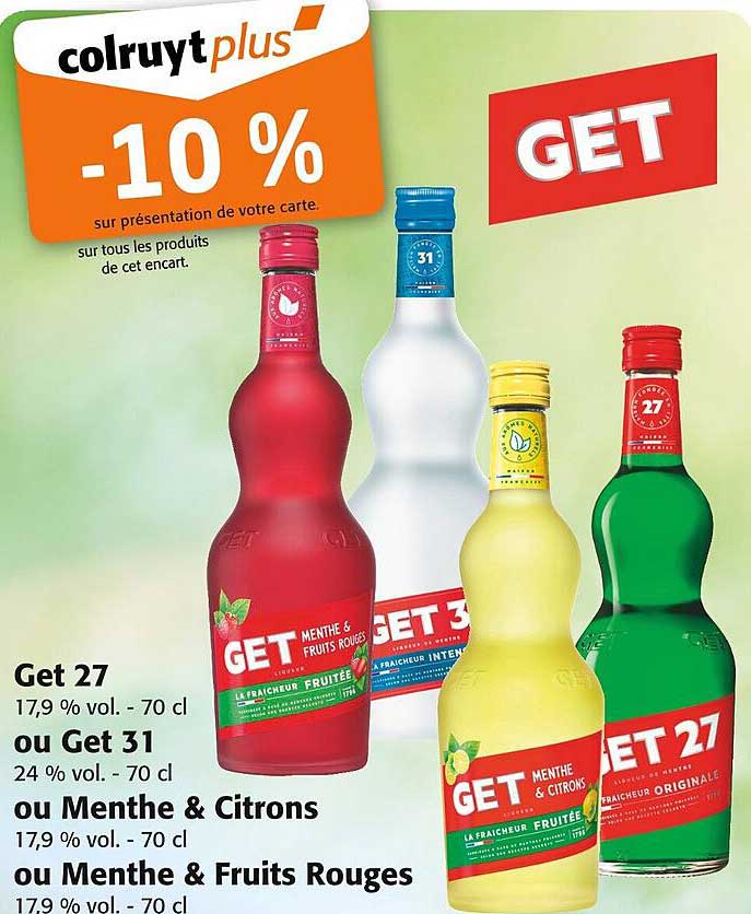 GET -10 % sur tous les produits de cet encart