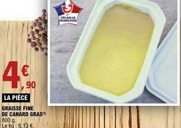GRAISSE FINE DE CANARD GRAS