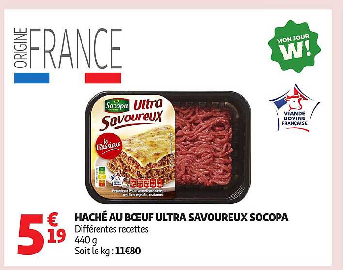 HACHÉ AU BŒUF ULTRA SAVOUREUX SOCOPA