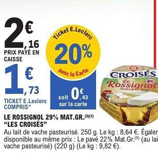 LE ROSSIGNOL 29% MAT.GR. "LES CROISÉS"