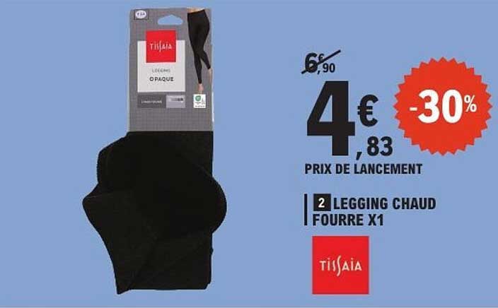 Legging chaud opague Tissiaïa -30%