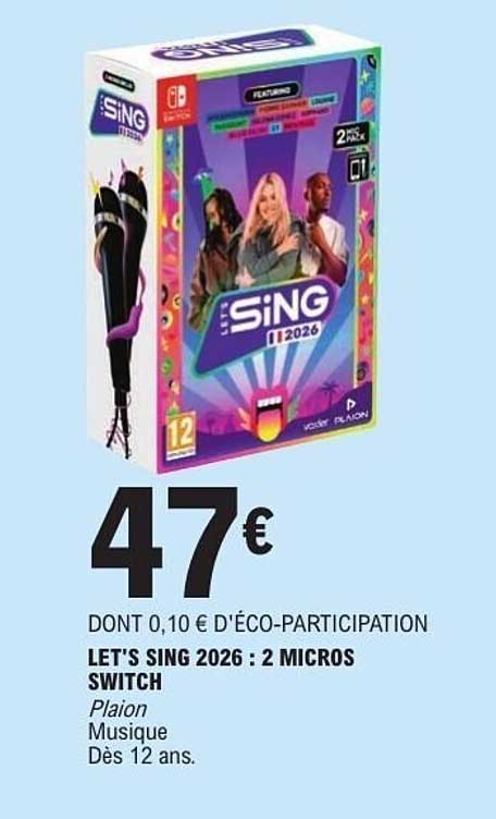 LET'S SING 2026 : 2 MICROS SWITCH