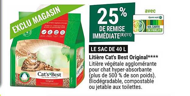 Litière Cat's Best Original****
