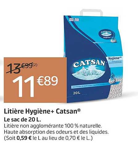 Litière Hygiène+ Catsan®
