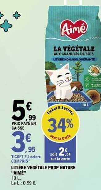 Litière Végétale Prop Nature "Aimé"