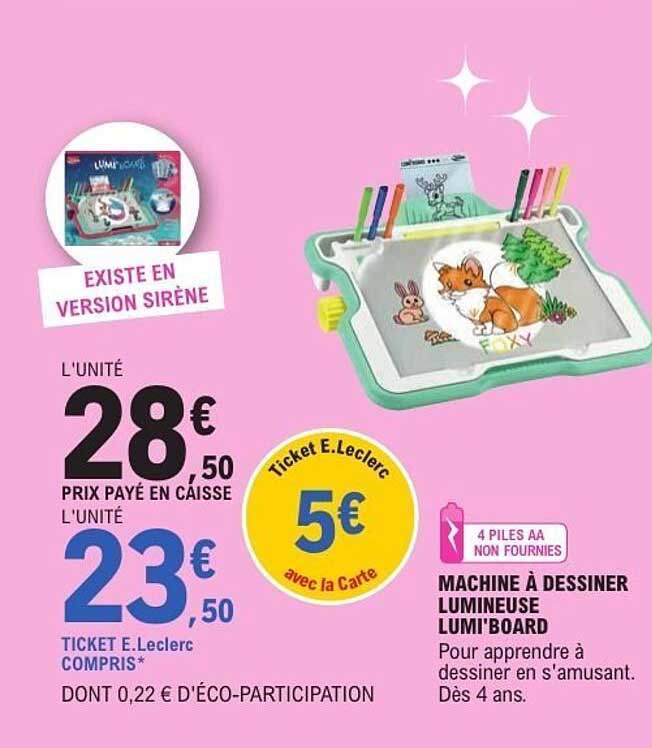 MACHINE À DESSINER LUMINEUSE LUMI'BOARD