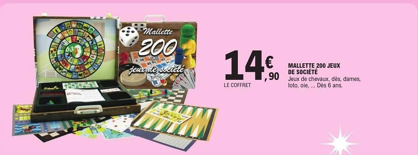 MALLETTE 200 JEUX DE SOCIETE