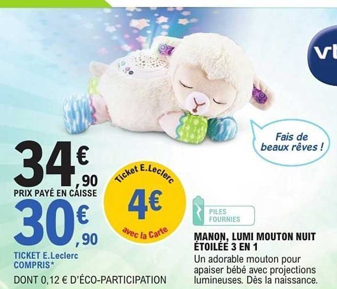 MANON, LUMI MOUTON NUIT ÉTOILÉE 3 EN 1